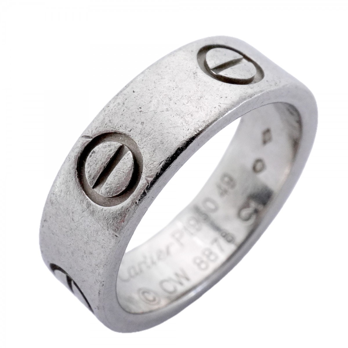 【6jdb0185】カルティエ リング ラブ Pt950 プラチナ #49【中古】レディース