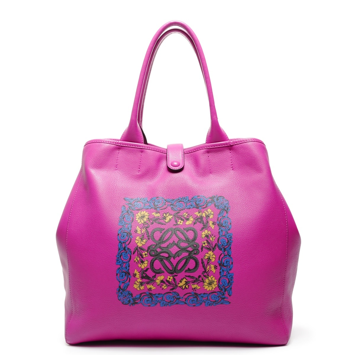 ロエベ LOEWE アナグラム レザー トートバッグ【中古】