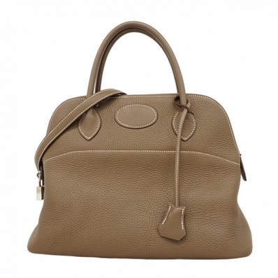 ★SALE【6db1985】エルメス ハンドバッグ ボリード31 トリヨンクレマンス エトゥープ シルバー金具 T刻印 2wayバッグ【中古】レディース