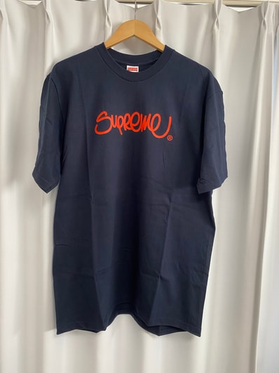Supreme Handstyle Tee "Navy"