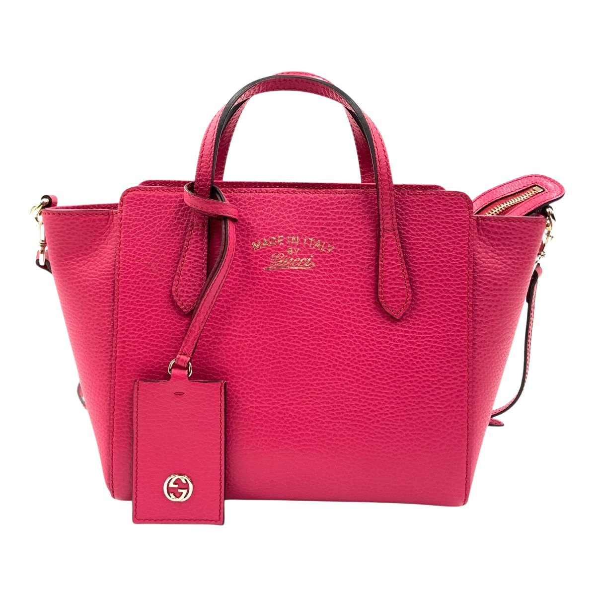 〇〇GUCCI グッチ スウィング ミニ トップハンドルバッグ 2WAY ショルダーバッグ 斜め掛け 368827 ショッキングピンク