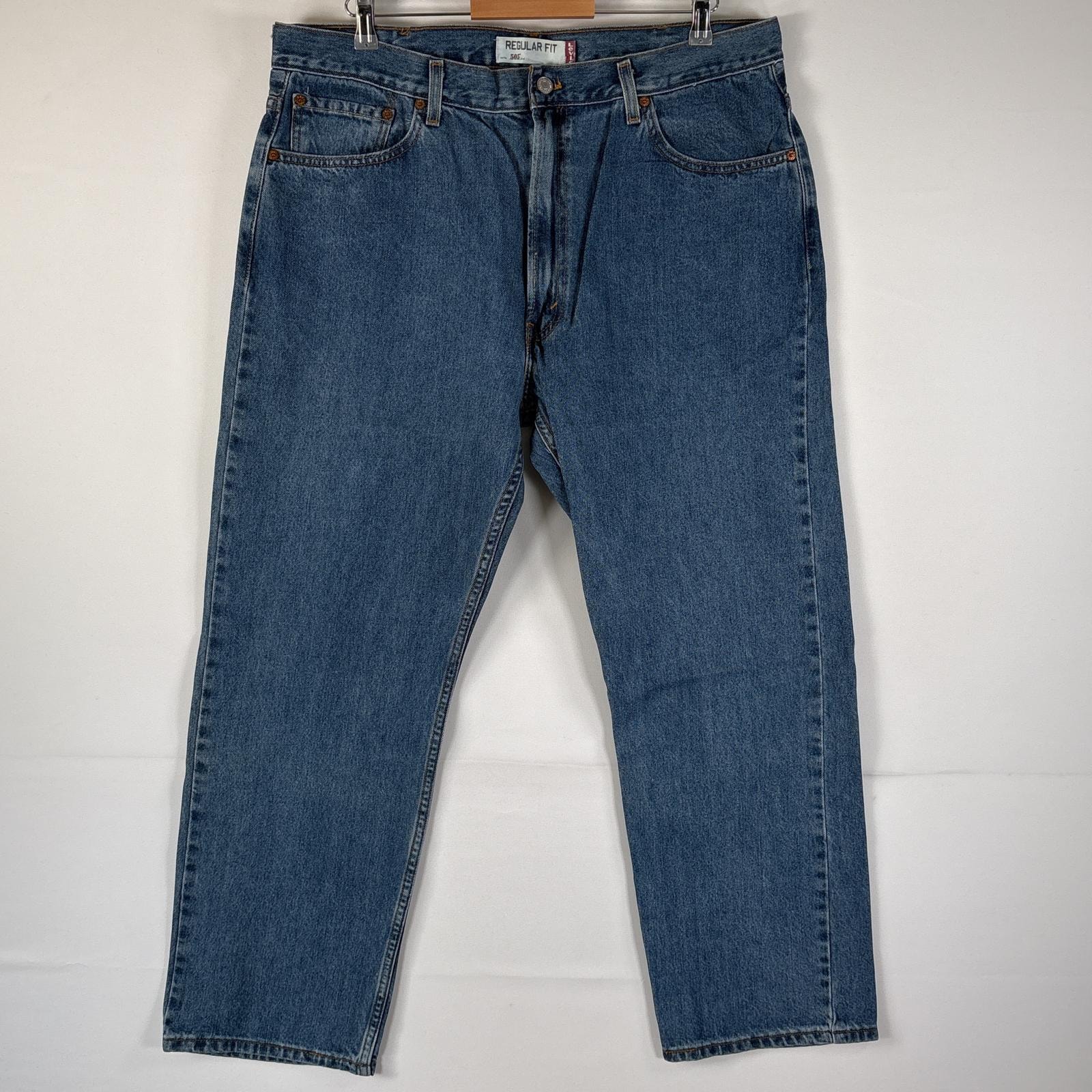 古着 リーバイス Levi's デニムパンツ 505 ブルーデニム ジーンズ ジーパン ストレート 大きいサイズ w40 L30 インディゴブルー メンズ