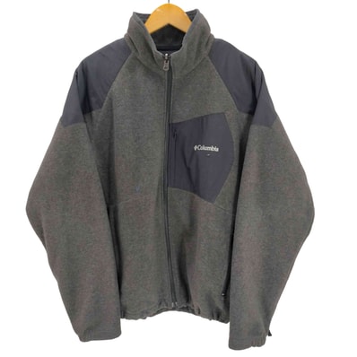 INTERCHANGE ロゴ 刺繍 ナイロン切替 リバーシブル フリース ジャケット【1141642331752】