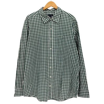 CLASSIC FIT コットン ギンガムチェック 長袖 シャツ【1142855474908】