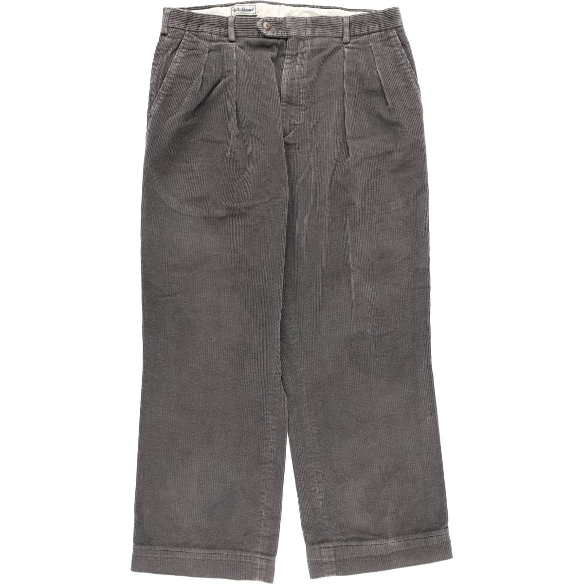 古着 エルエルビーン L.L.Bean ツータック コーデュロイパンツ メンズw34相当 ヴィンテージ/eaa613656