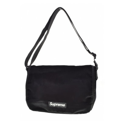 Supreme Velvet Small Messenger Bag "Black"