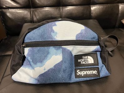 Supreme x The North Face Bleached Denim Print Roo II "Indigo"