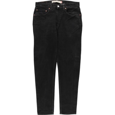 古着 リーバイス Levi's 505 REGULAR FIT ブラックデニム テーパードデニムパンツ メンズw32相当/eaa419408