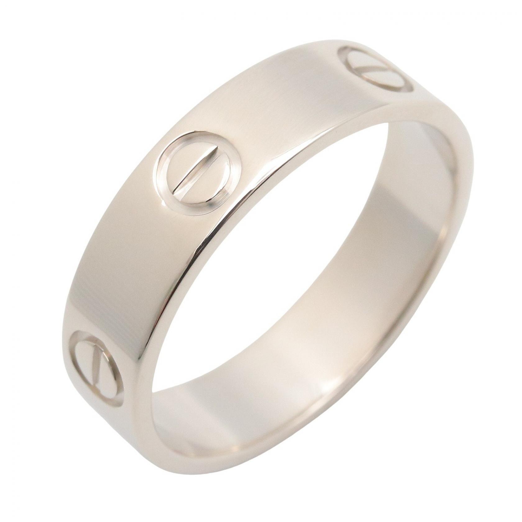 カルティエ CARTIER ラブリング リング・指輪 ジュエリー K18WG(ホワイトゴールド) メンズ レディース シルバー系 【中古】