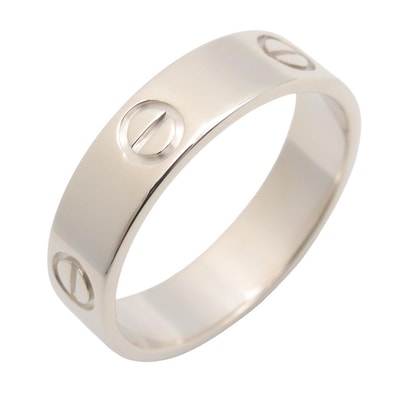 カルティエ CARTIER ラブリング リング・指輪 ジュエリー K18WG(ホワイトゴールド) メンズ レディース シルバー系 【中古】