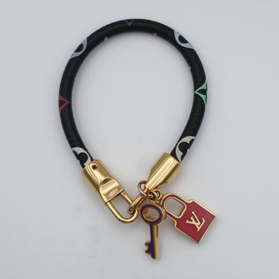 LOUIS VUITTON ルイ・ヴィトン ブラスレ ラック イット ブレスレット M6603E モノグラムマルチカラー ブラック レディース【中古】