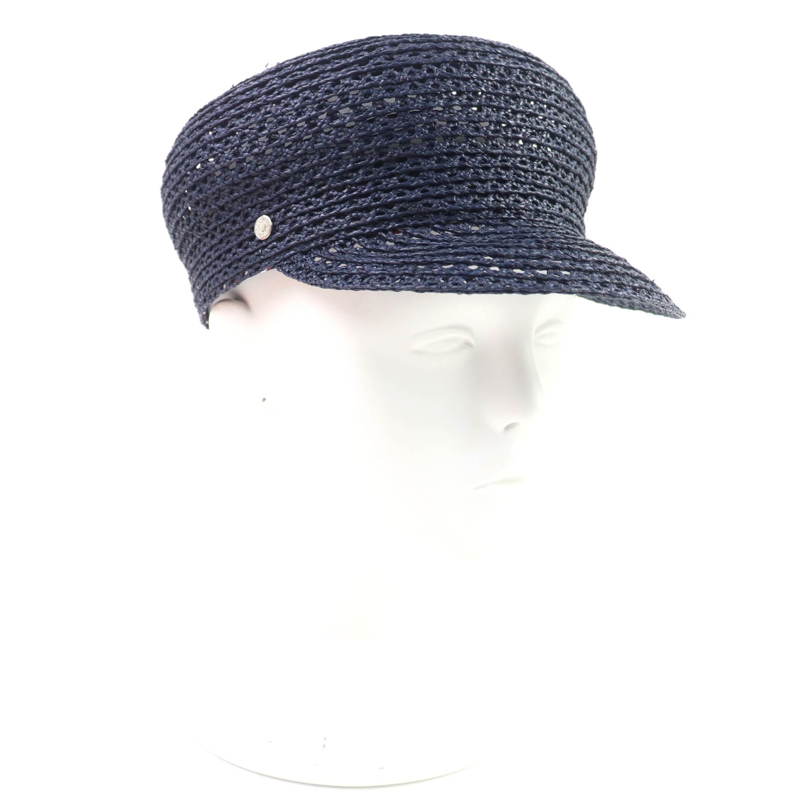 極美品 エルメス
 キャスケット ガラテ ネイビー レディース 59