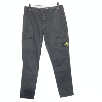 Stone Island 318WA Old Dye Treatment Cargo Pants - 20SS "Black"