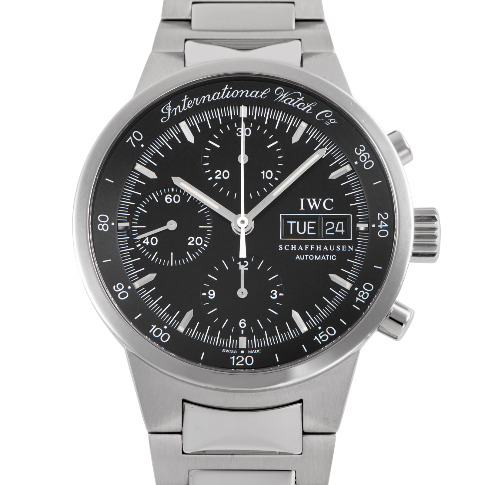IWC GST クロノグラフ IW370708 ステンレススチール【中古】