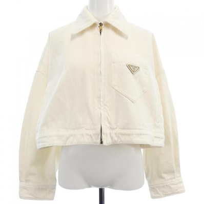 プラダ PRADA トライアングルロゴ ブルゾンジャケット GFB279 S212 14LW デニムジャケット