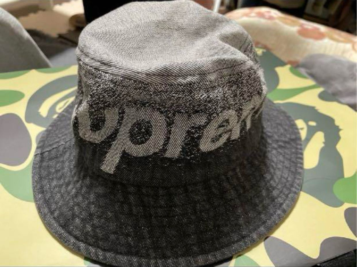Supreme Fade Jacquard Denim Crusher "Black"
