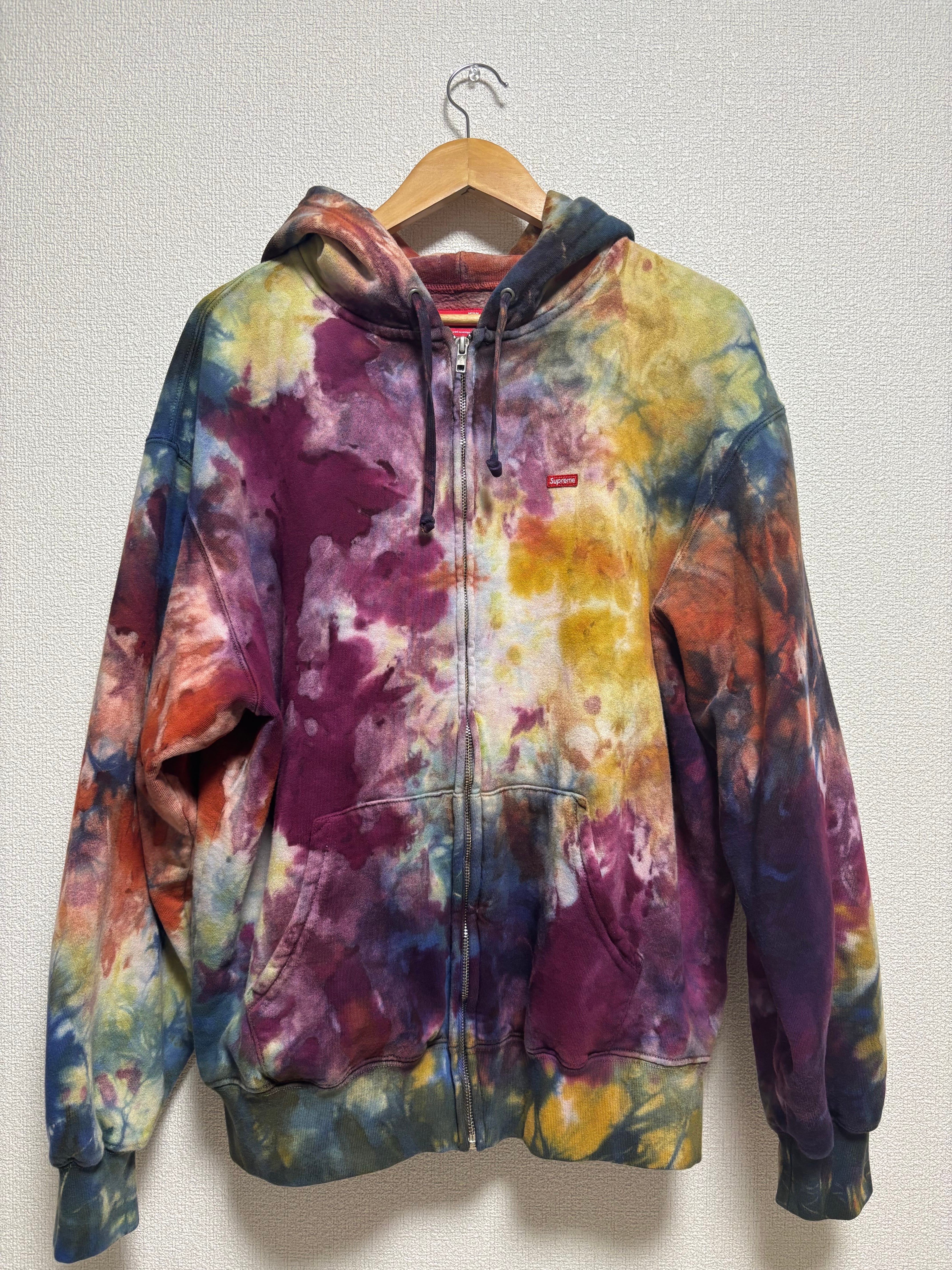 Supreme Overdyed Small Box Zip Up Hooded Sweatshirt "Multicolor"