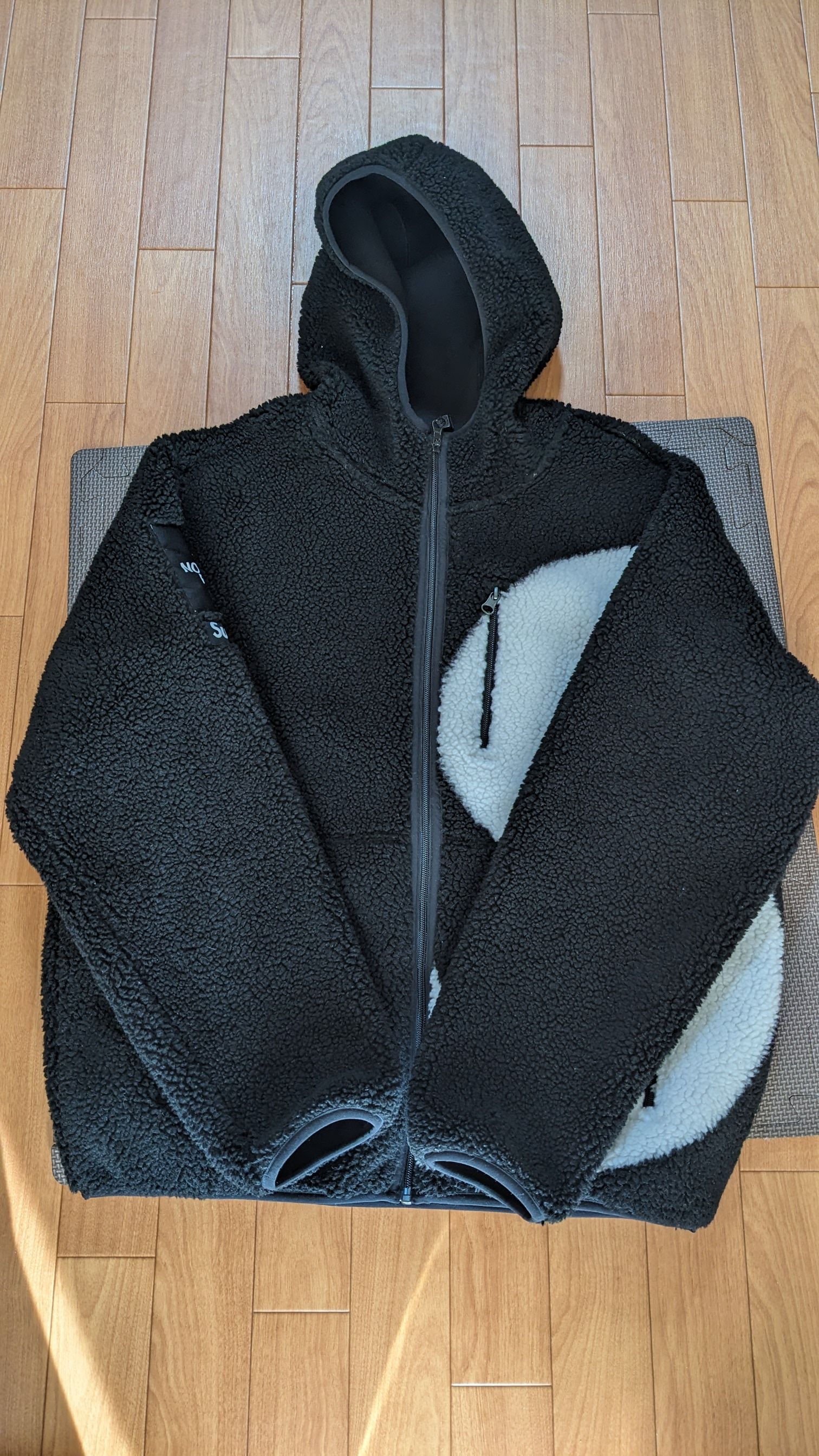 Supreme x The North Face S Logo Hooded Fleece Jacket "Black"