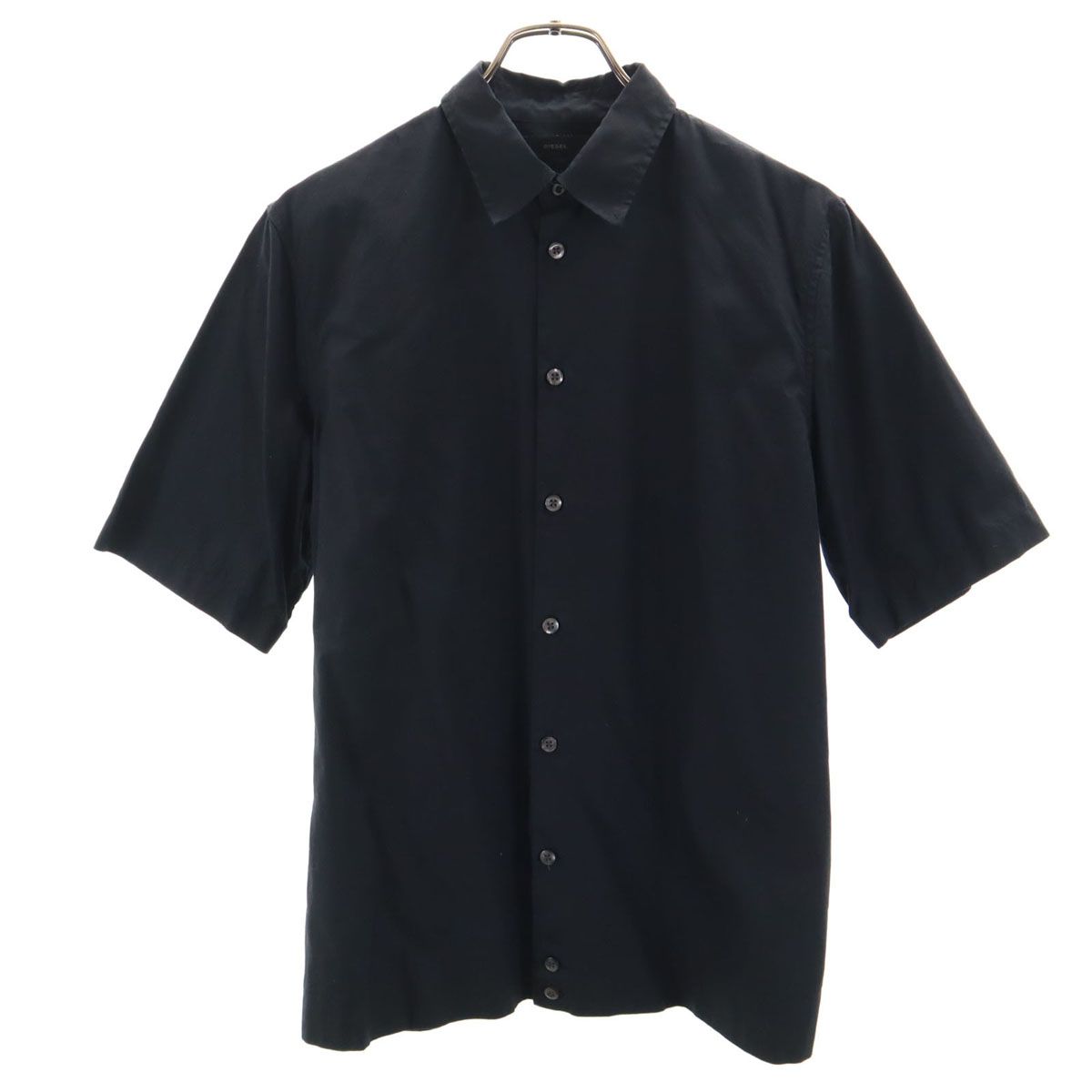 DIESEL ディーゼル 半袖 コットンシャツ M ブラック