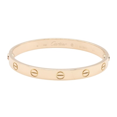 カルティエ CARTIER ラブブレス ブレスレット アクセサリー K18PG(ピンクゴールド) レディース ゴールド系 B6081717 【中古】
