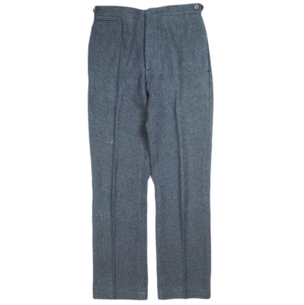 RRL ダブルアールエル イタリア製 COTTON WOOL OFFICERS TROUSER - MADE IN ITALY コットンウール オフィサーズトラウザーズ 78260801001 28 Navy パンツ Double RL スラックス ボトムス