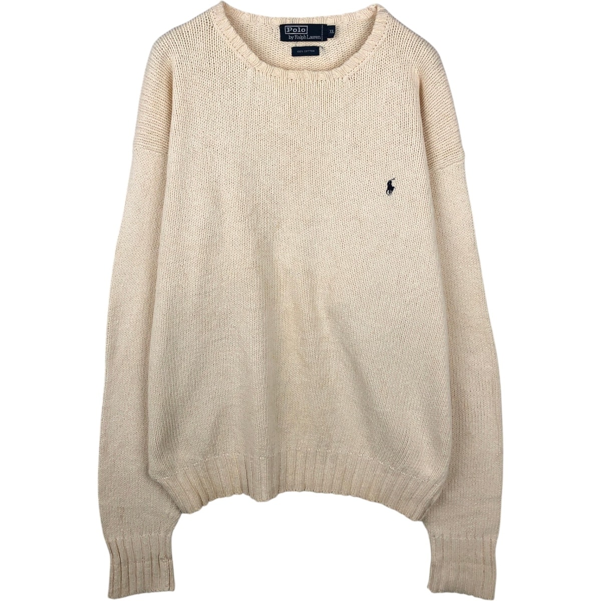 古着 ラルフローレン Ralph Lauren POLO by Ralph Lauren コットンニットセーター メンズXL相当/eaa637169