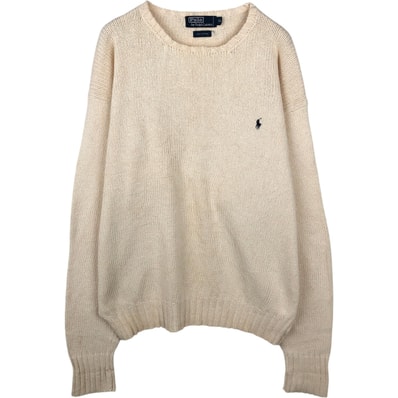 古着 ラルフローレン Ralph Lauren POLO by Ralph Lauren コットンニットセーター メンズXL相当/eaa637169