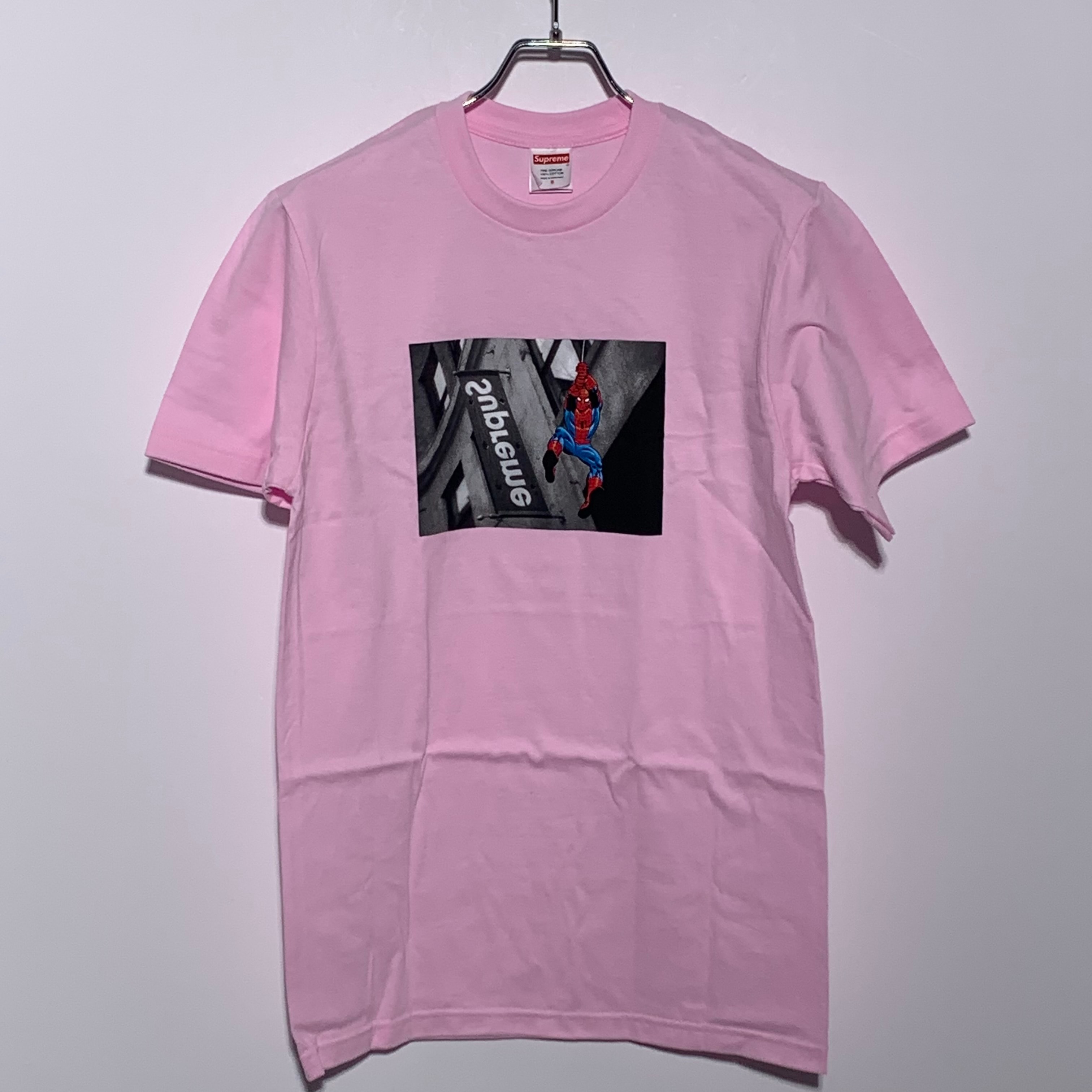 Supreme x Spider-Man Tee "Light Pink"