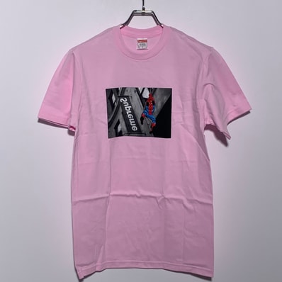 Supreme x Spider-Man Tee "Light Pink"