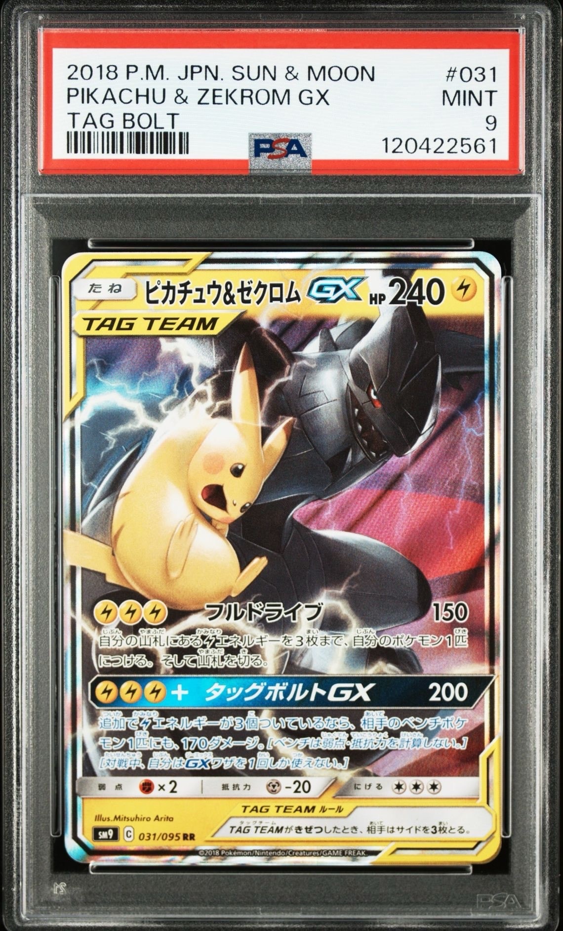 ピカチュウ&ゼクロムGX RR [SM12a 041/173](ハイクラスパック「TAG TEAM GX タッグオールスターズ」)