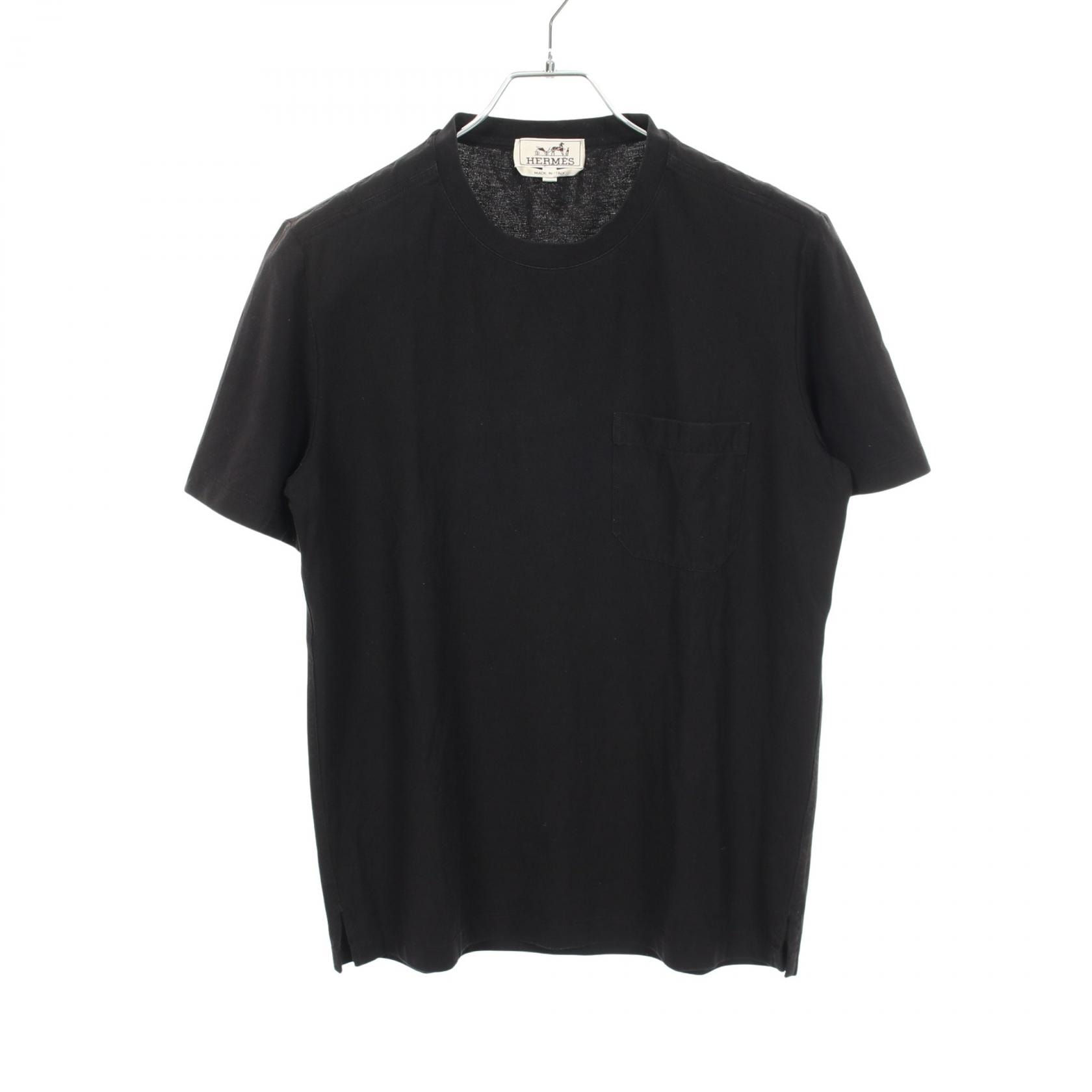 エルメス HERMES 半袖Tシャツ 衣料品 トップス コットン メンズ ブラック系 【中古】