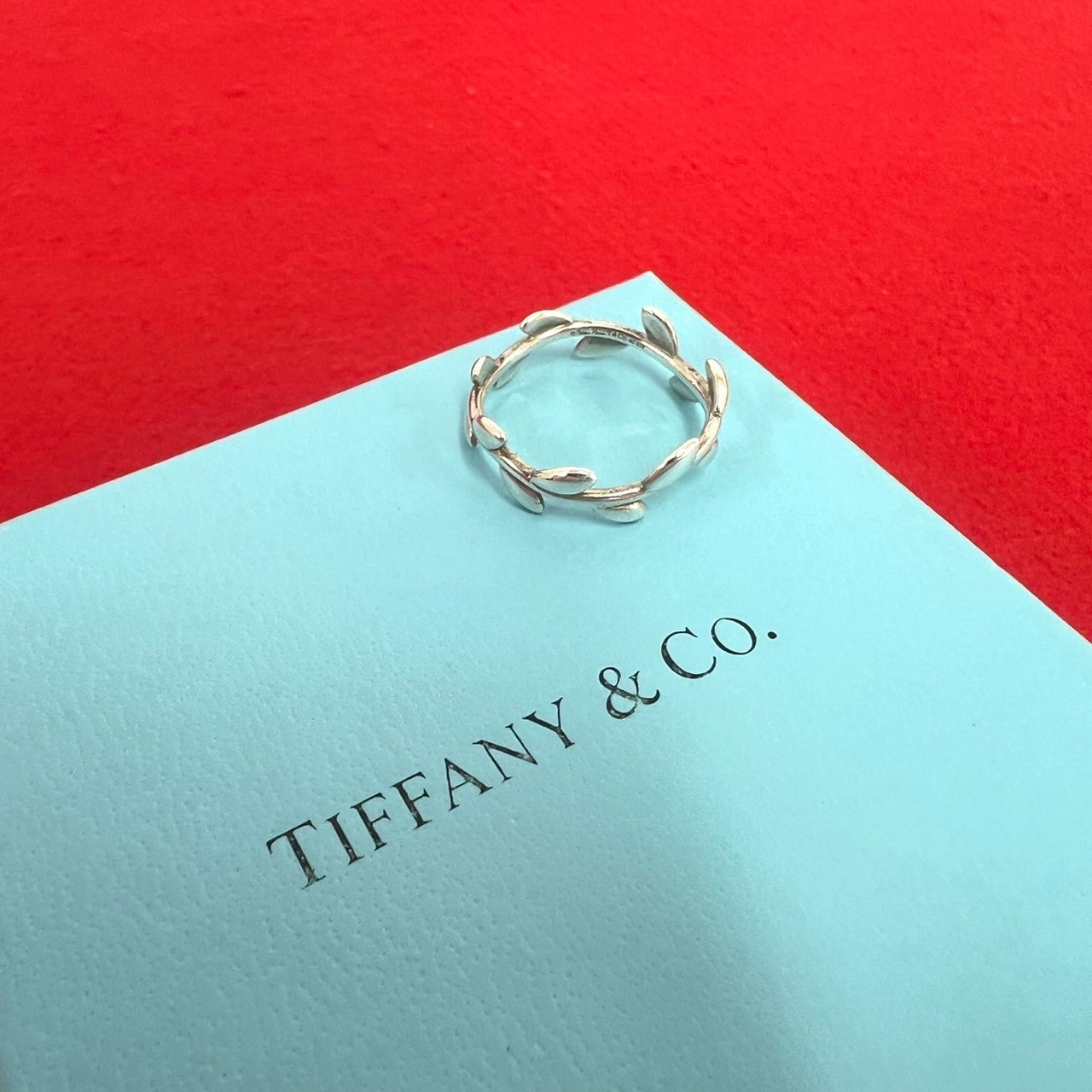 TIFFANY&Co. ティファニー オリーブ リーフ リング シルバー925 リング・指輪 14号 シルバー
 69037