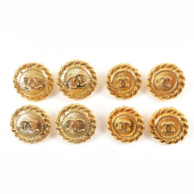 美品 シャネル ボタンセット ゴールド レディース