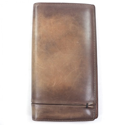 良品 ベルルッティ 長財布 ブラウン メンズ