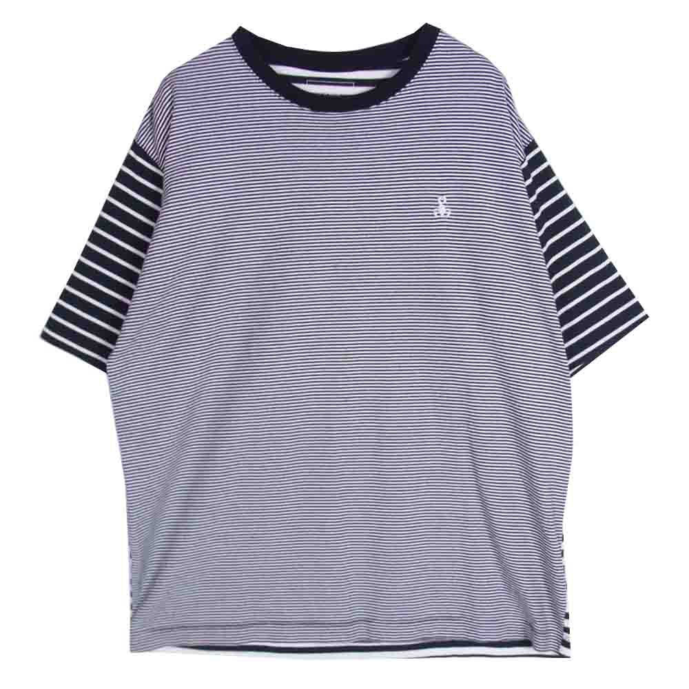 SOPHNET. ソフネット Tシャツ 21SS SOPH-210056 SCORPION WIDE TEE Tシャツ ボーダー カットソー ブラック系 L【中古】