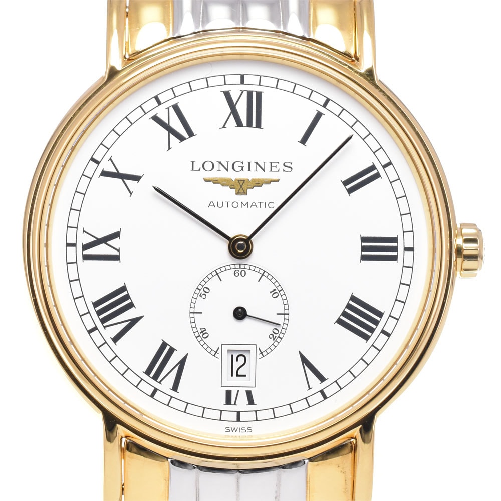 ロンジン LONGINES L4.805.2.11.7 プレザンス SS/YG 自動巻き メンズ 極美品 箱・保証書付き C#147086