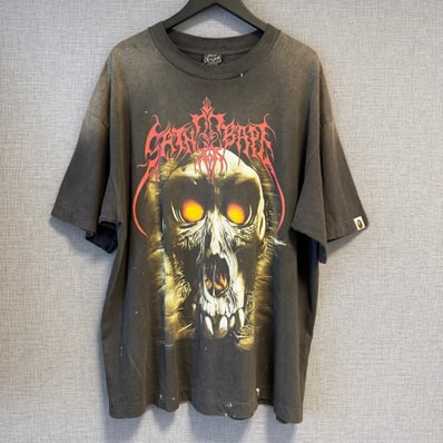 SAINT Mxxxxxx x A BATHING APE BAPE SS Tee Saint Bape "Black"