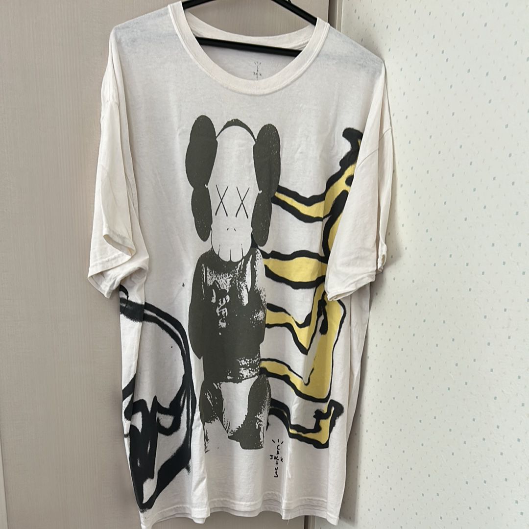 Travis Scott Cactus Jack x KAWS For Fragment Tee "White"