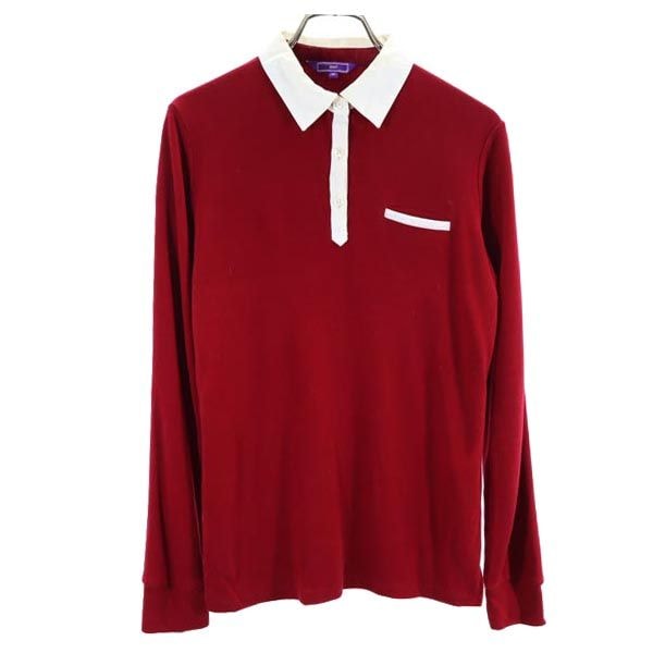 BEAMS GOLF ビームスゴルフ 日本製 ゴルフ 長袖 ポロシャツ M レッド系