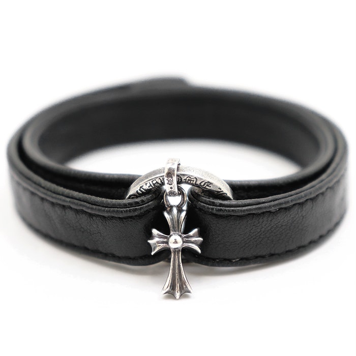 C (やや傷や汚れあり)】【希少】CHROME HEARTS クロムハーツ レザー