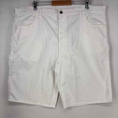 古着 ディッキーズ Dickies ショートパンツ ワーク ペインター 作業着 ハーフパンツ ワンポイント 大きいサイズ w42 ホワイト メンズ