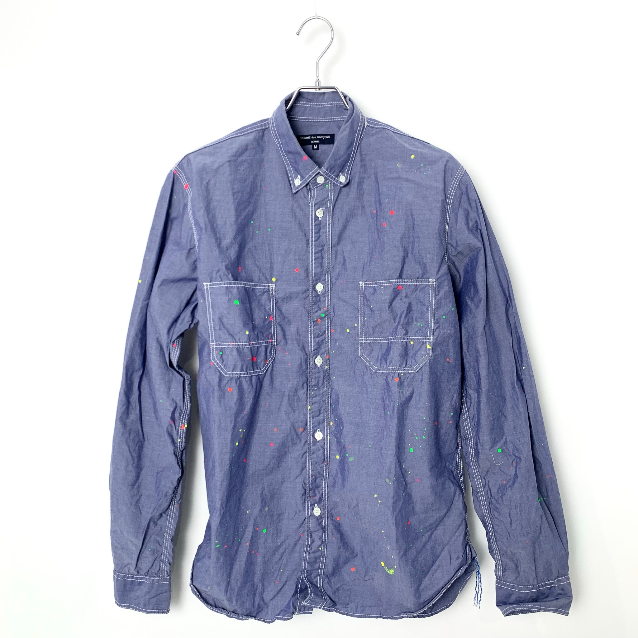 COMME des GARCONS HOMME Drip L/S Shirt Blue