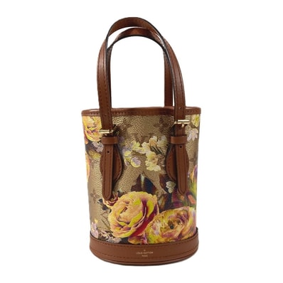ルイヴィトン LOUIS VUITTON ナノバケット M81724 LVガーデン カバン 斜め掛け 2WAYバッグ ハンドバッグ ショルダーバッグ レザー ゴールド 未使用