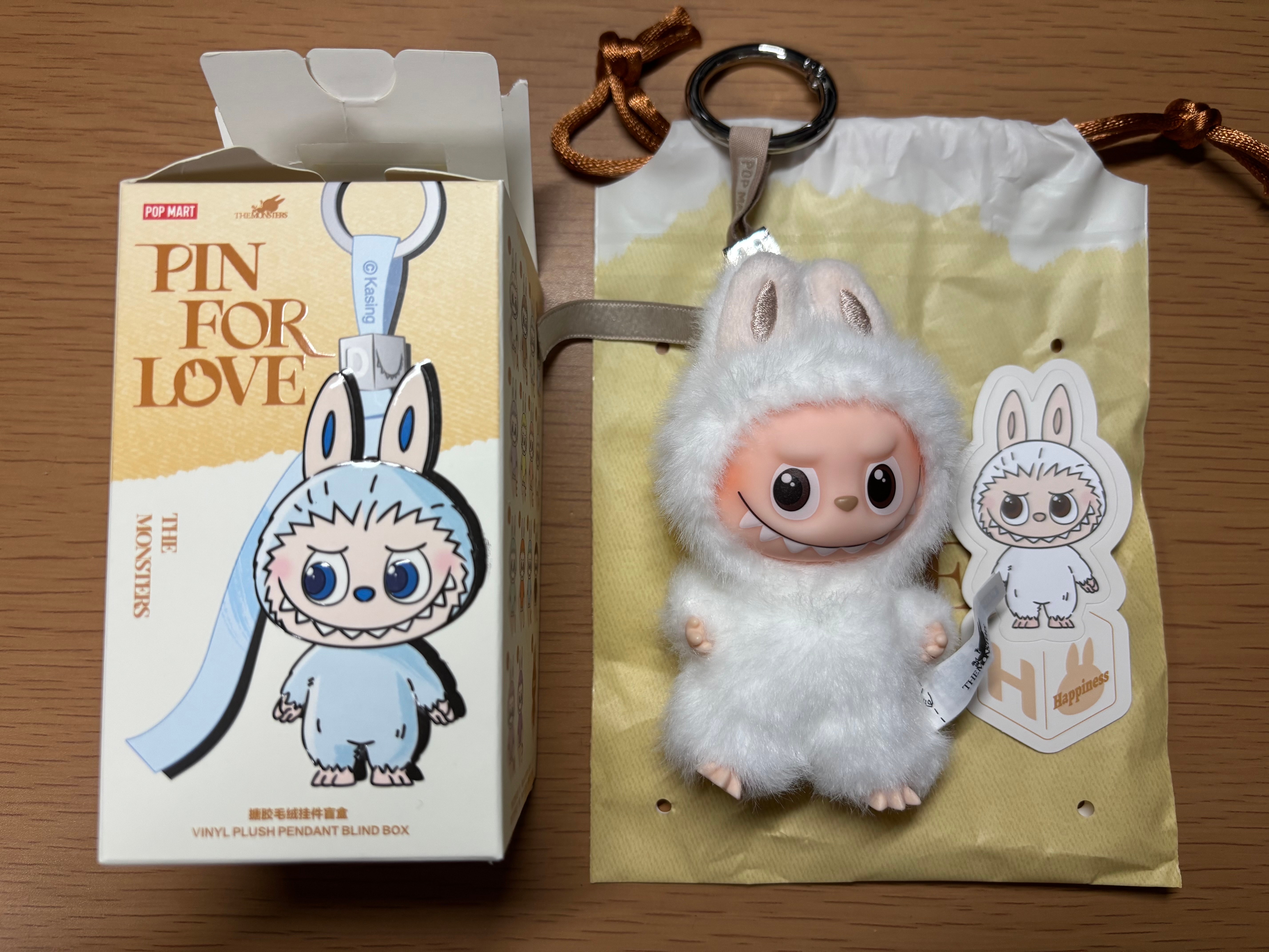 POP MART THE MONSTERS (LABUBU) Pin for Love Series-Vinyl Plush Pendant (A-M) H