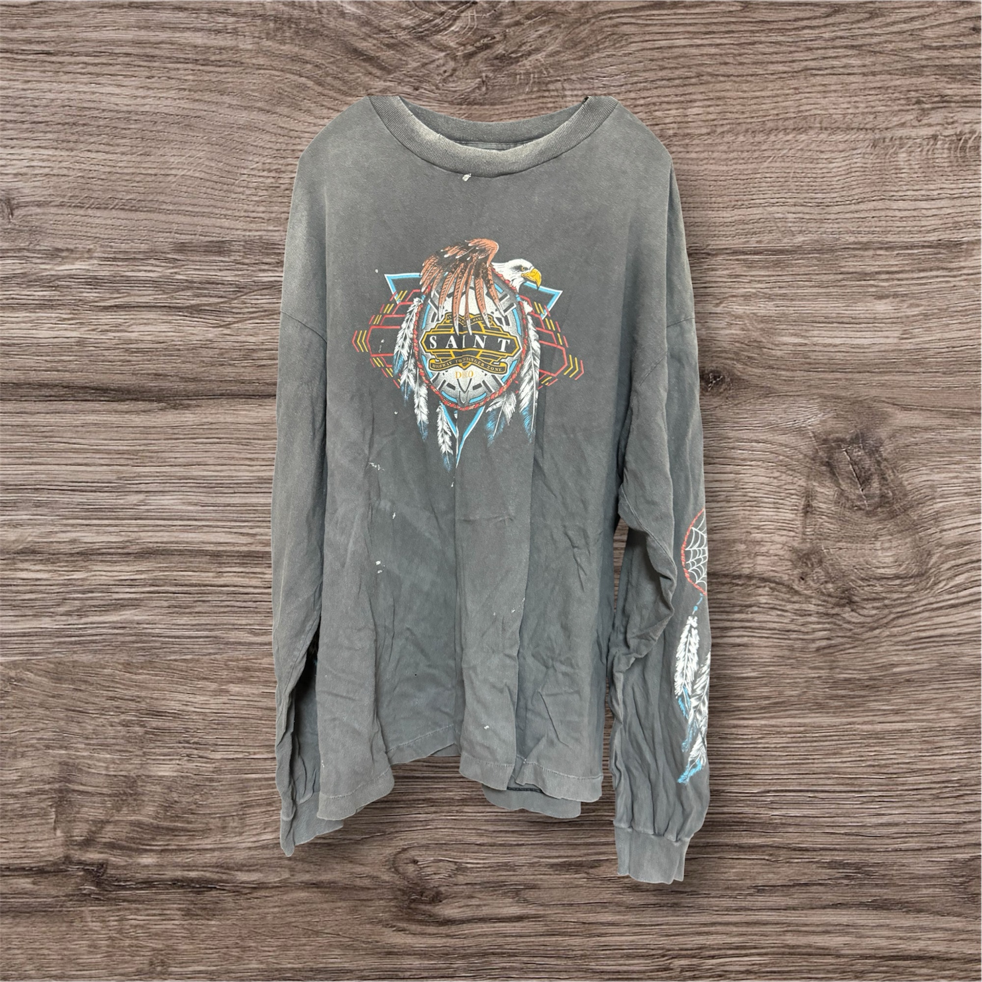 SAINT Mxxxxxx x TEFLON DISCO LS Tee Saint Disco "Black"