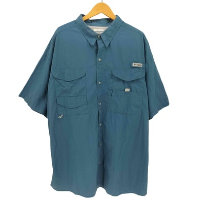 PFG 裏地メッシュ マルチポケット アクションプリーツ 半袖 フィッシング シャツ【1143294253697】