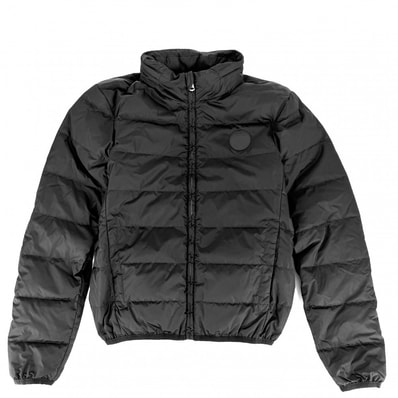 GUCCI グッチ ダウンジャケット GG ヒステリアロゴ アウター フード アパレル 服 44 439366 ブラック 黒 シルバー金具 ナイロン メンズ 冬 美品【中古品】