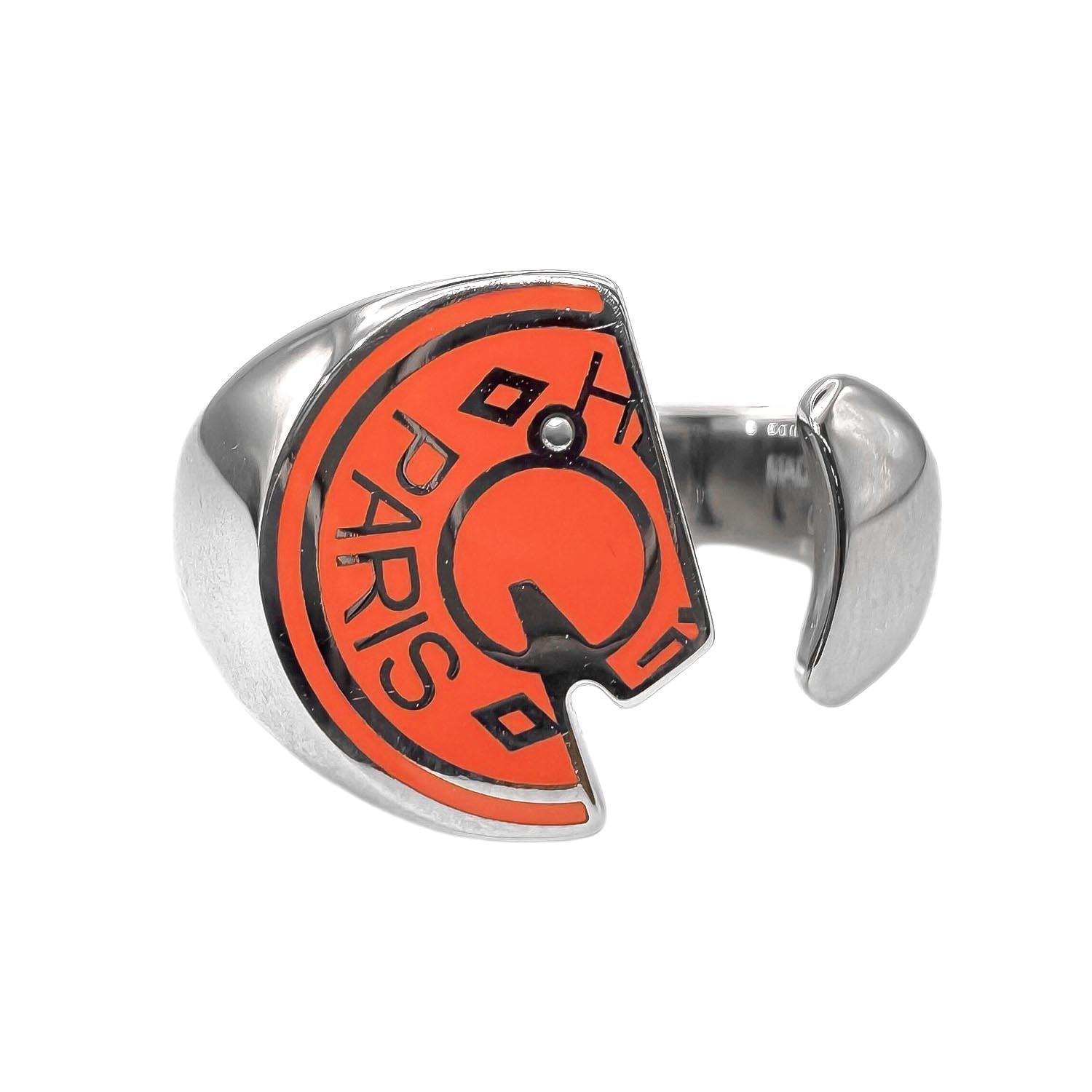 HERMES エルメス カルーゼル リング・指輪
馬 クルードセル GD0224 ステンレス 15号 シルバー メンズ
【中古】