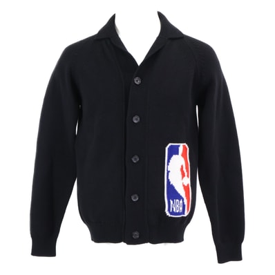 ルイヴィトン xNBA【美品/国内正規】RM211M ZNO HKN02W ジャイアント モノグラムロゴ カーディガン XS