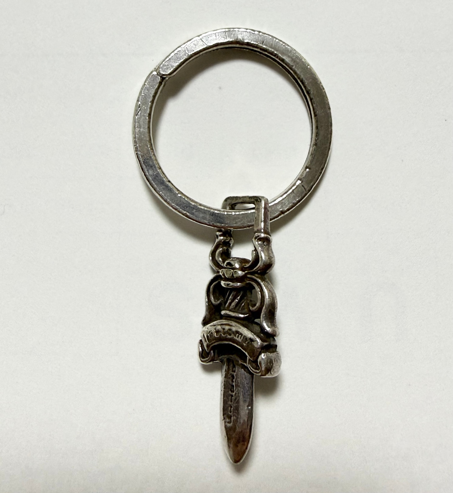 Chrome Hearts #5 Dagger Key Ring "Silver"